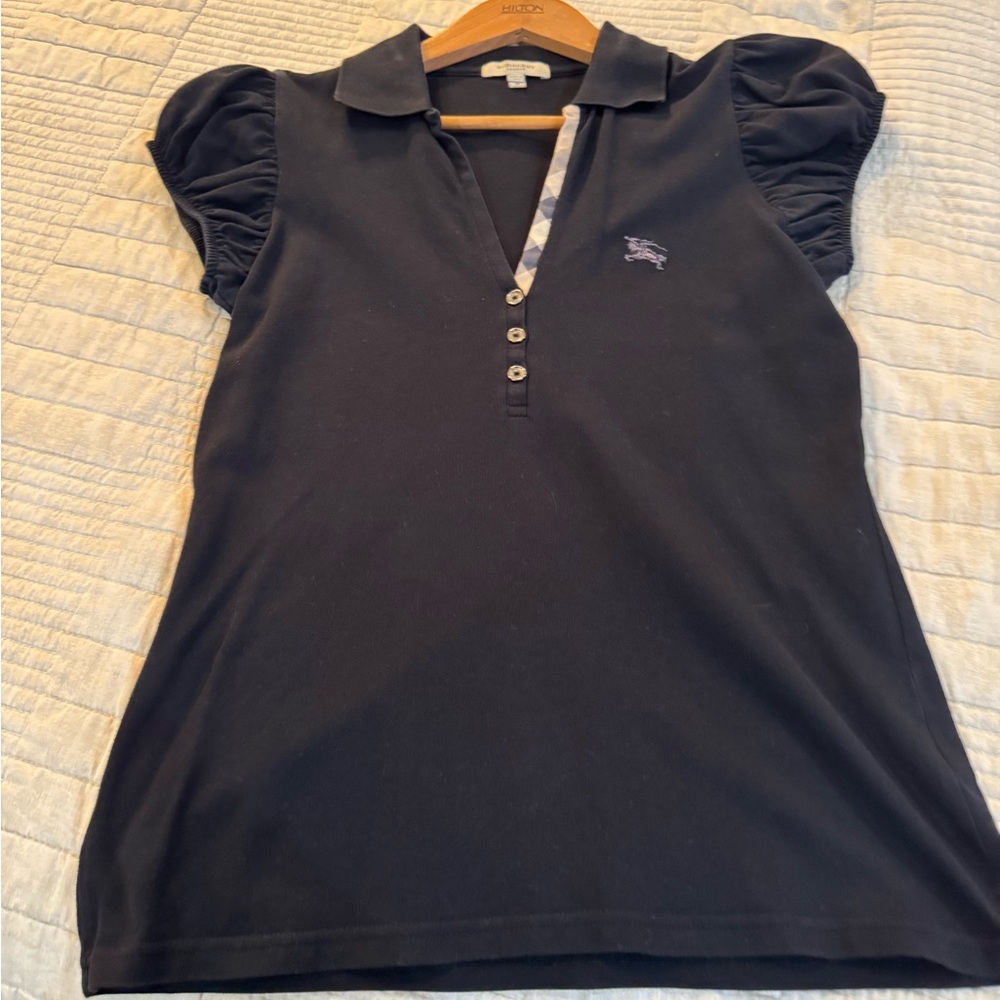 Women's Black Polo Shirt short sleeve